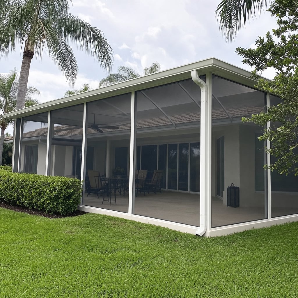screen frame project in Palm Coast