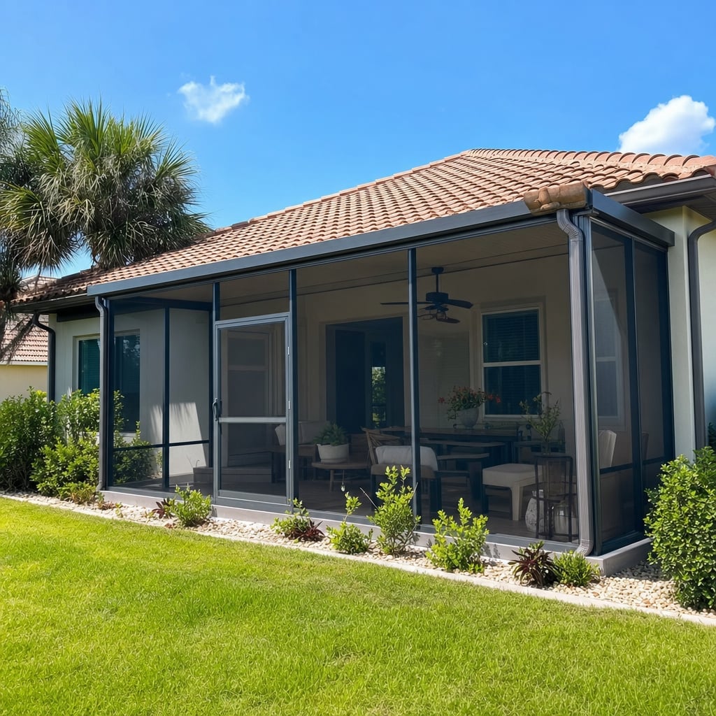 screen frame project in Palm Coast