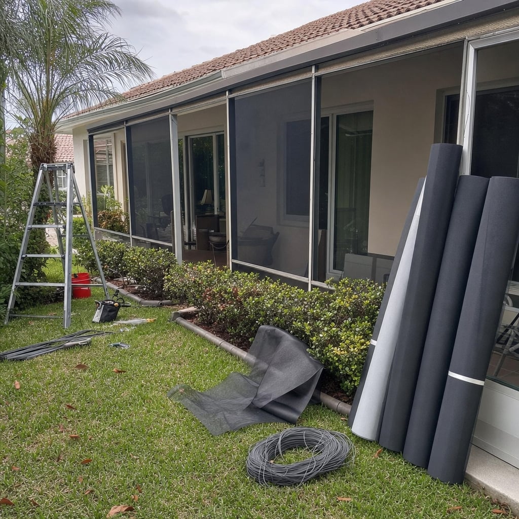 screen mesh project in Palm Coast