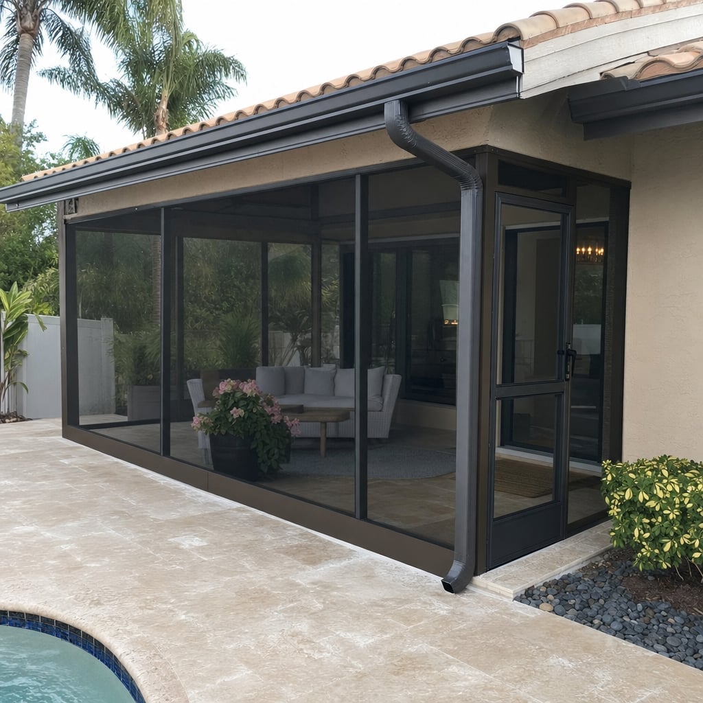 screen porch project in Palm Coast