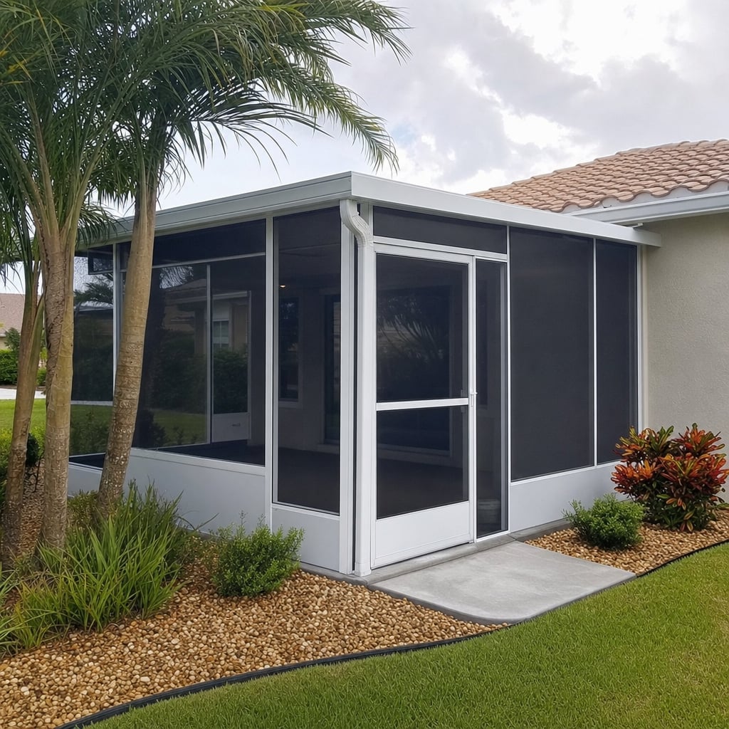 screen porch project in Palm Coast