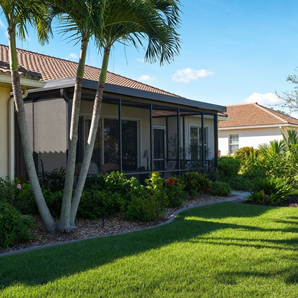 screen porch project in Palm Coast