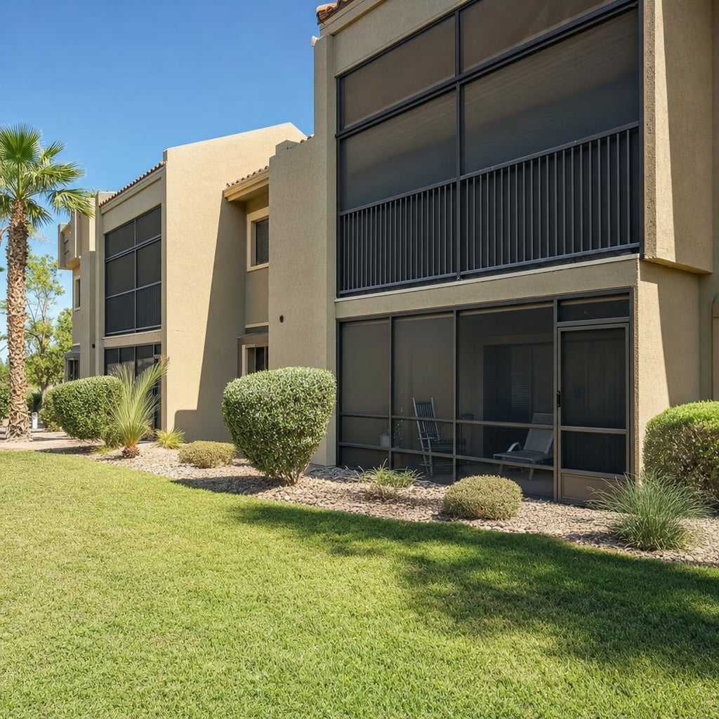 apartment lanai screens project in El Paso