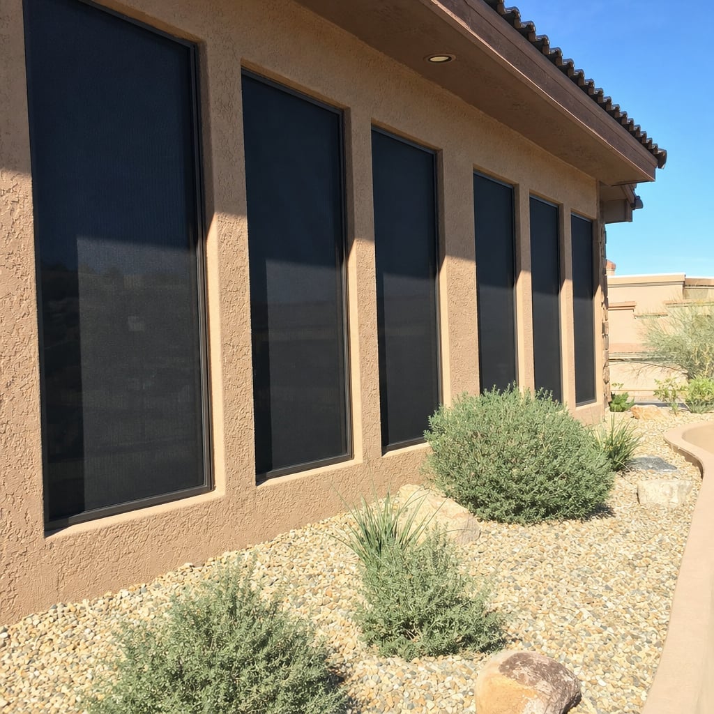 commercial window screens project in El Paso
