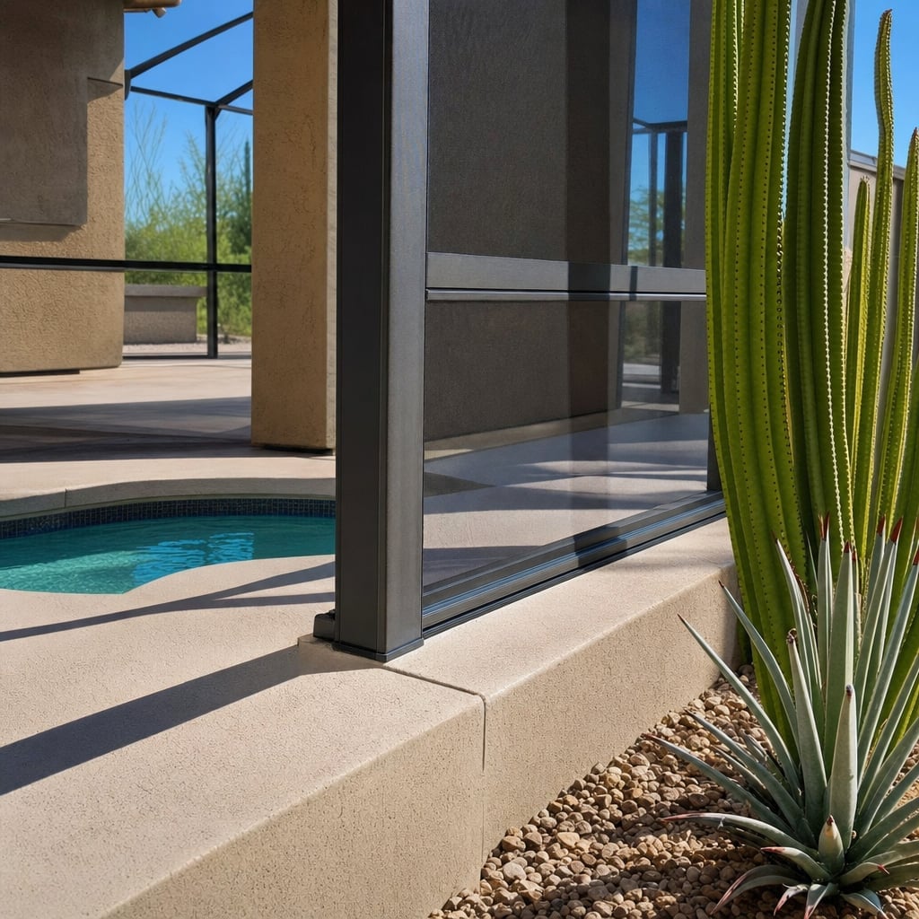 hotel pool enclosure project in El Paso