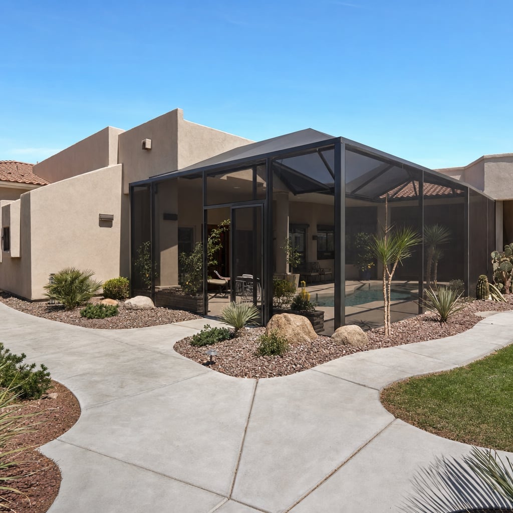 hotel pool enclosure project in El Paso