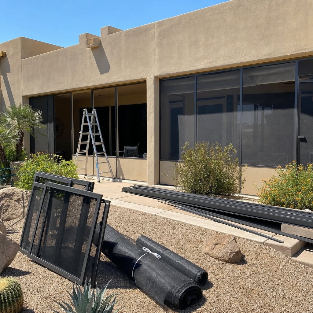 screen repair services project in Corpus Christi