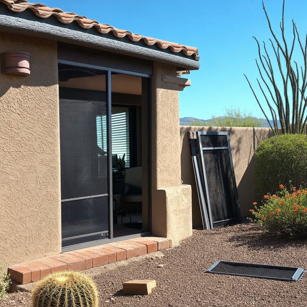 screen door project in El Paso