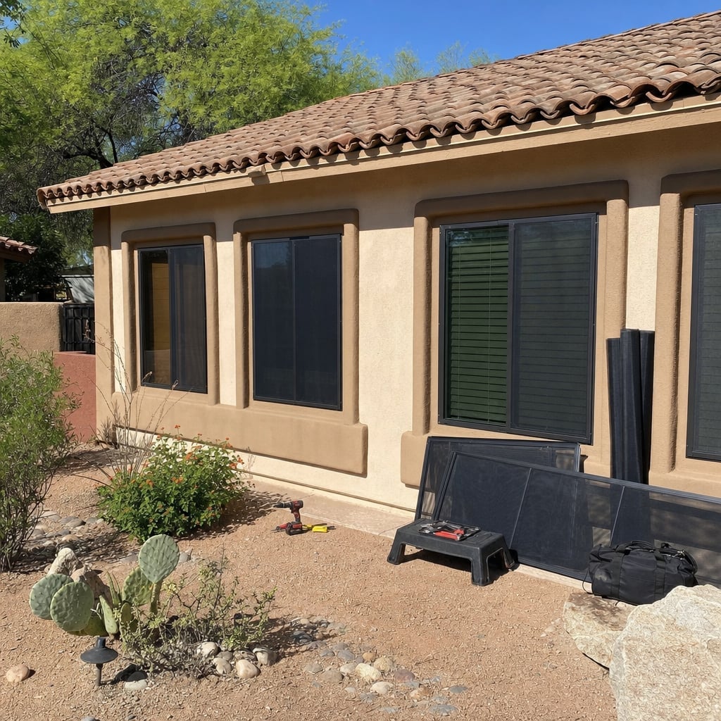 solar screen project in El Paso