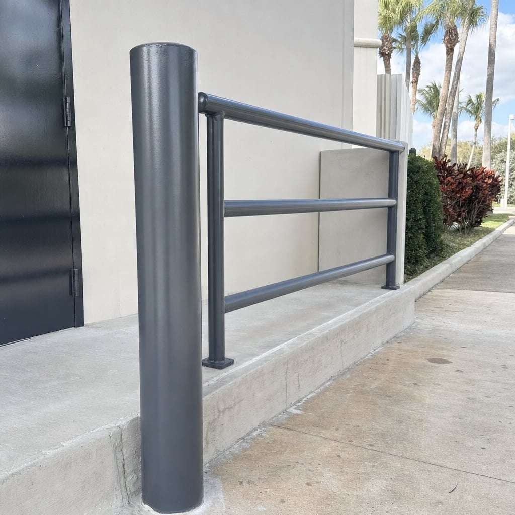 Security Bollard and Guardrail Welding Repair