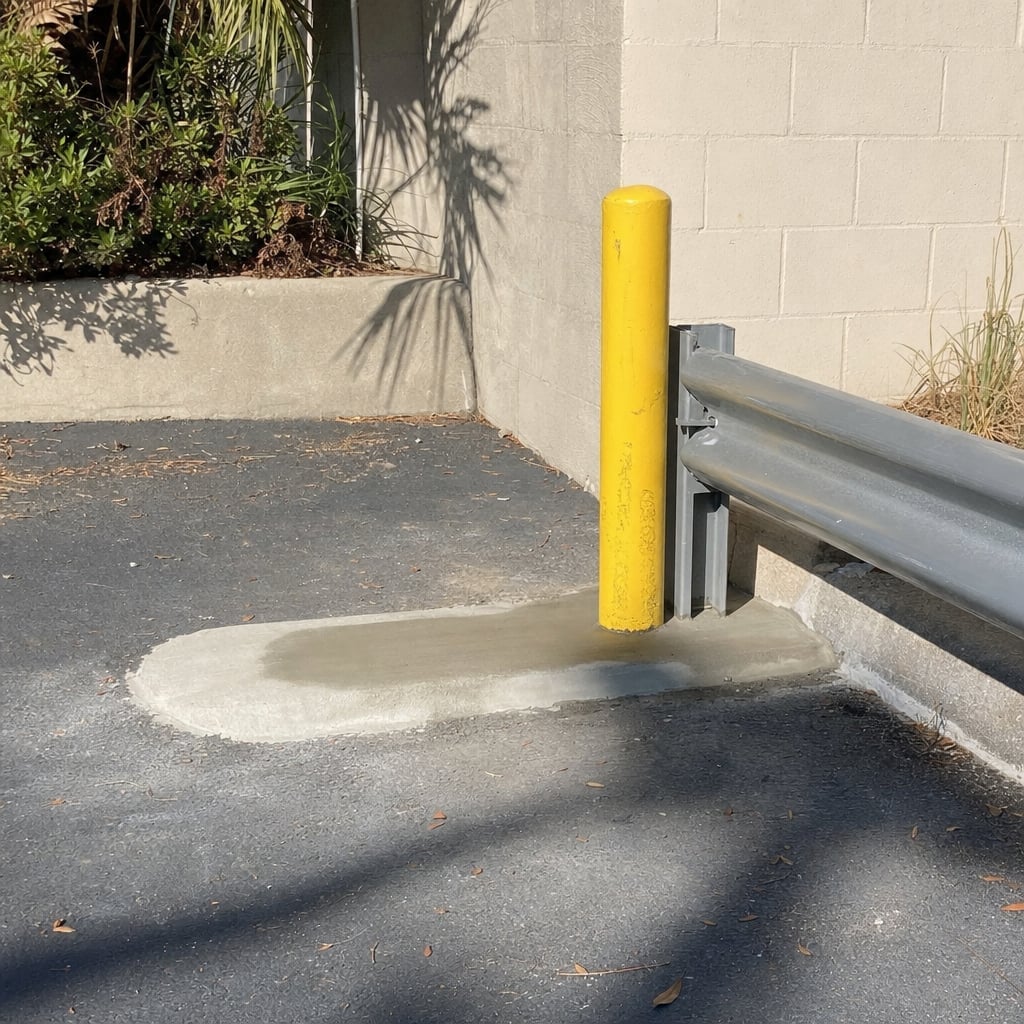 guardrail welding repair project in Orlando