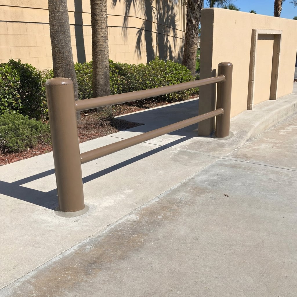 guardrail welding repair project in Orlando