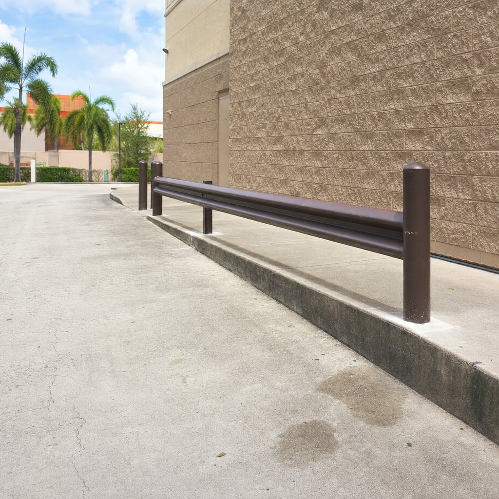 guardrail welding repair project in Orlando