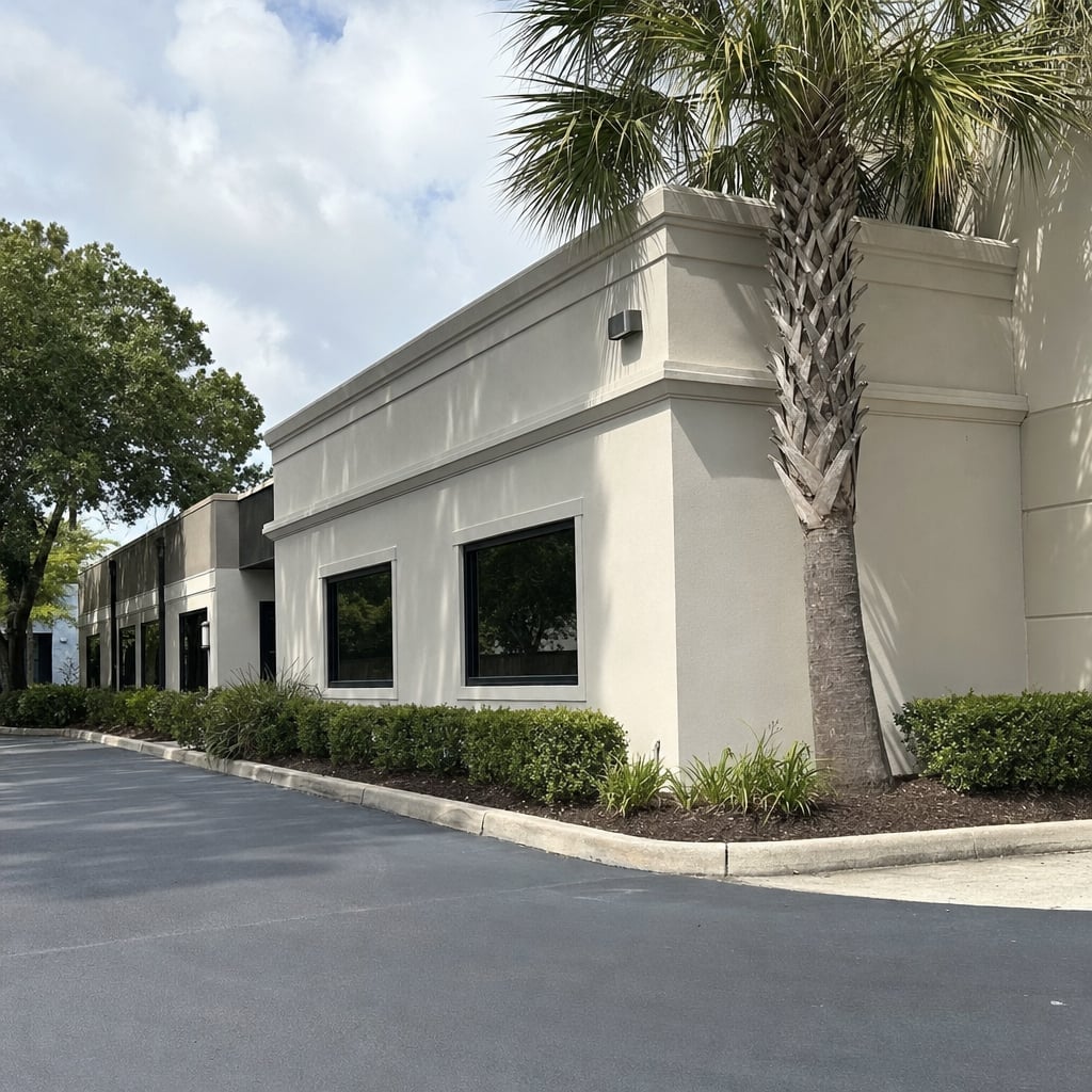 commercial stucco project in Fort Myers