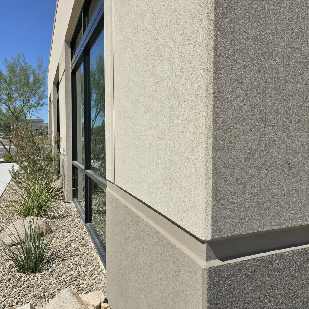 commercial stucco project in San Jose