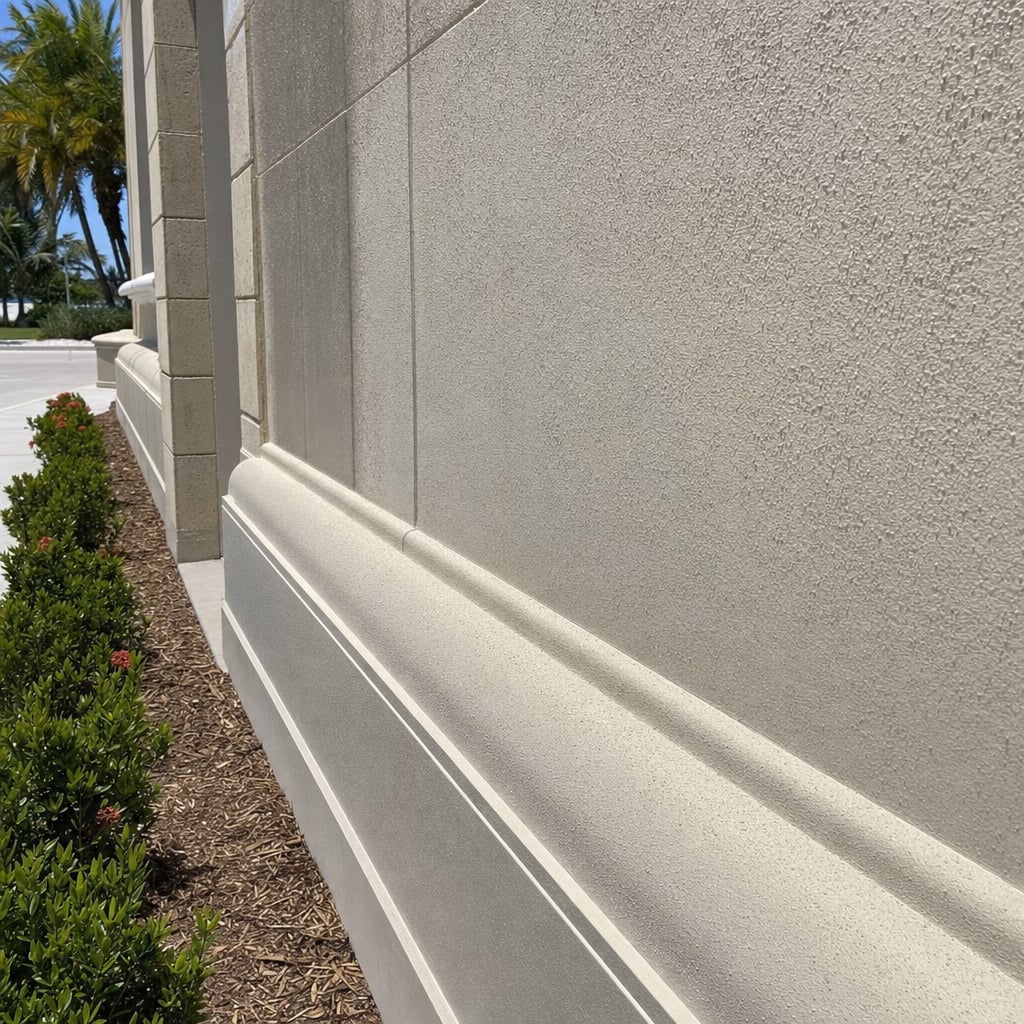stucco waterproofing project in Charleston