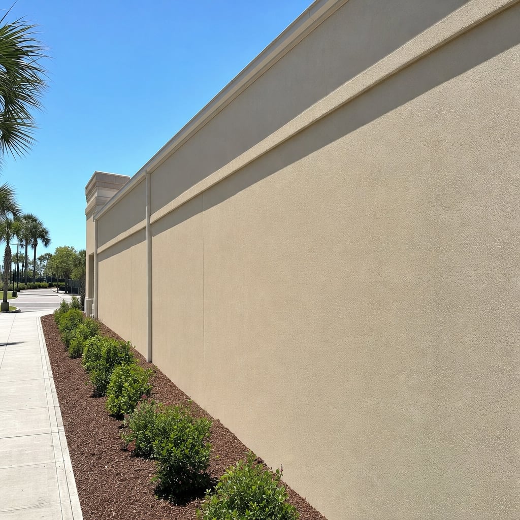 stucco waterproofing project in Sarasota