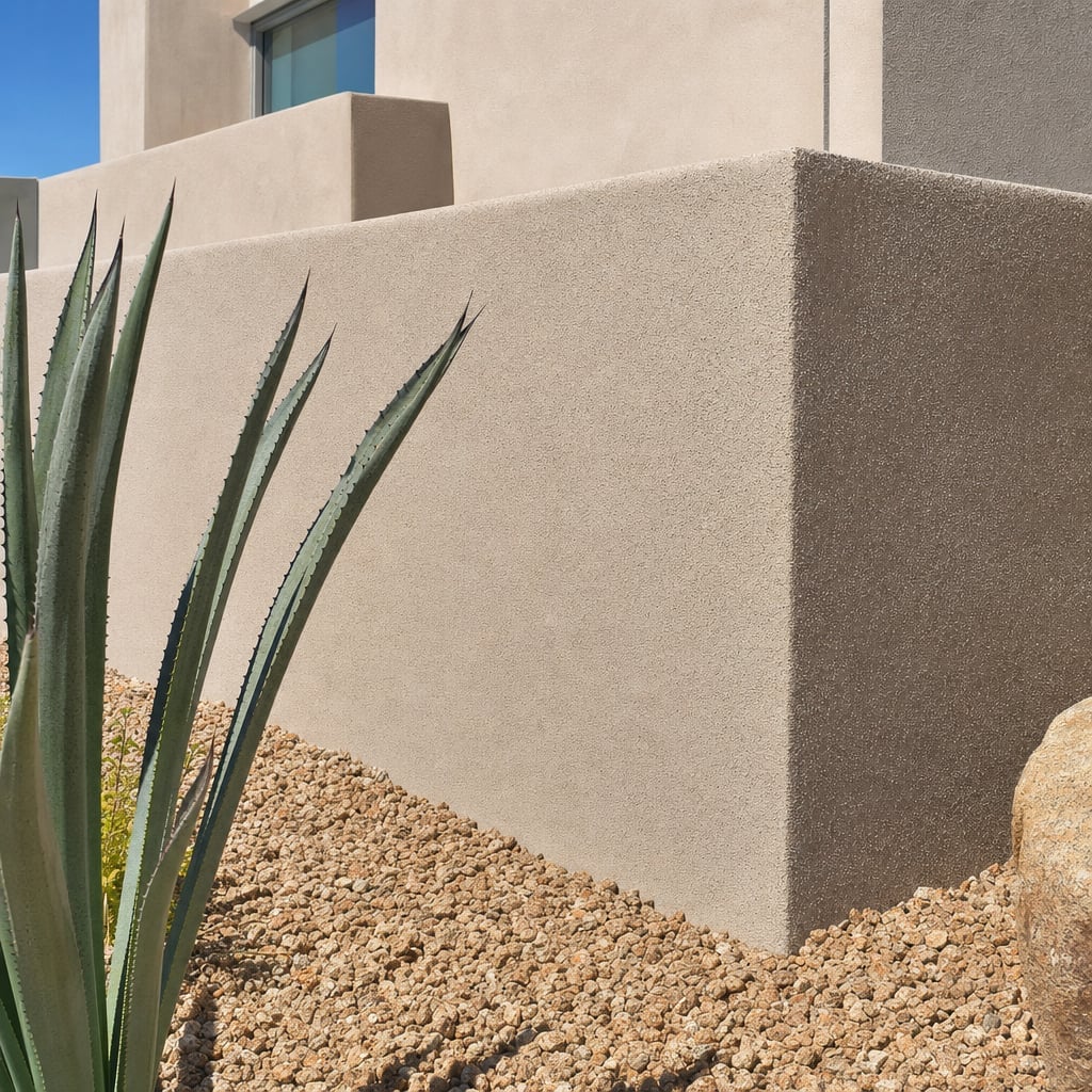 stucco waterproofing project in Tucson