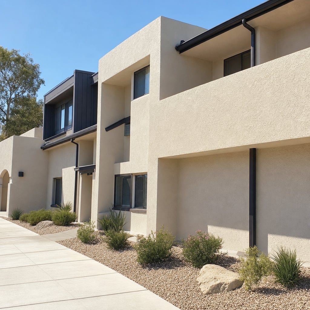 multi family stucco project in Sacramento