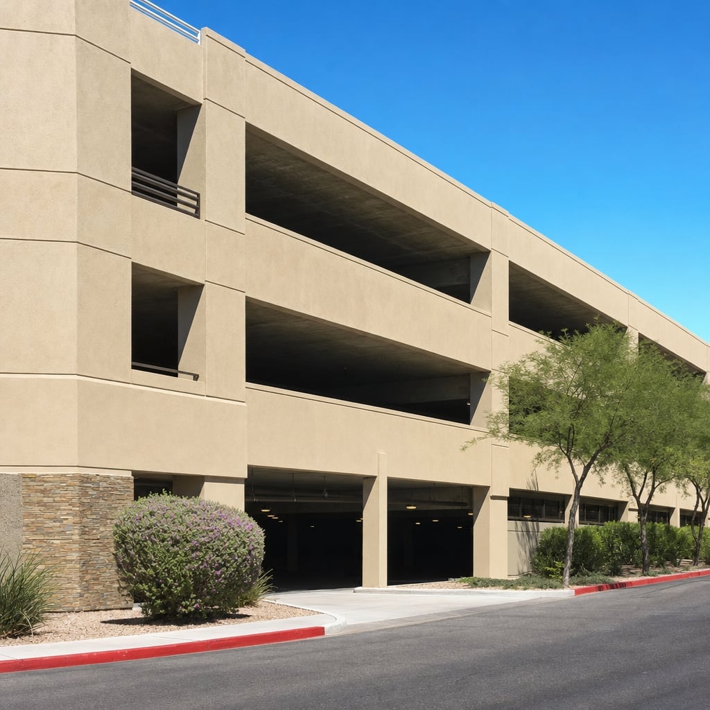 Parking Structure Stucco Repair