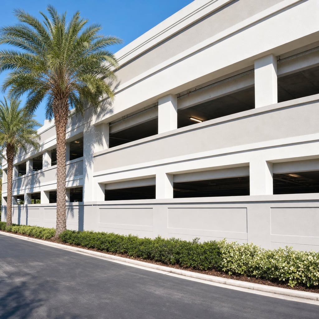 Parking Structure Stucco Repair