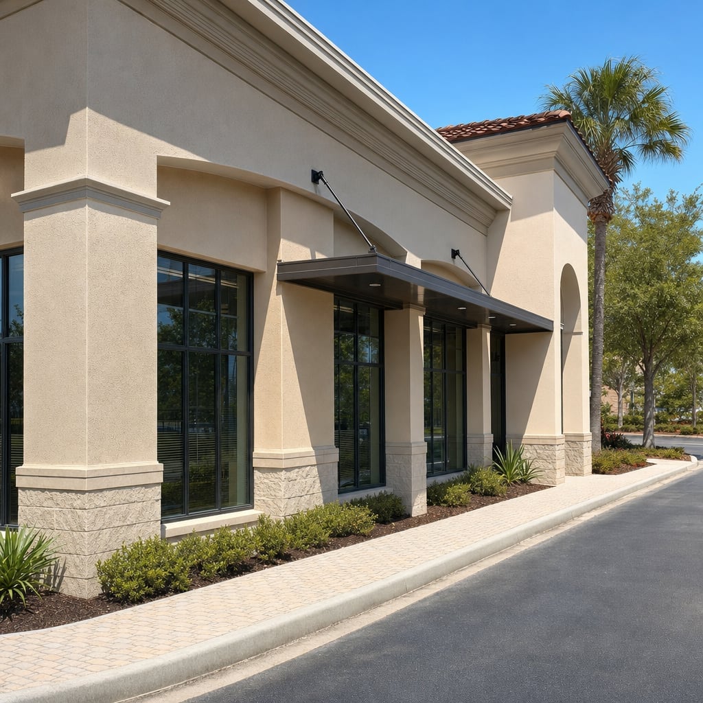 Retail Storefront Stucco Installation & Repair