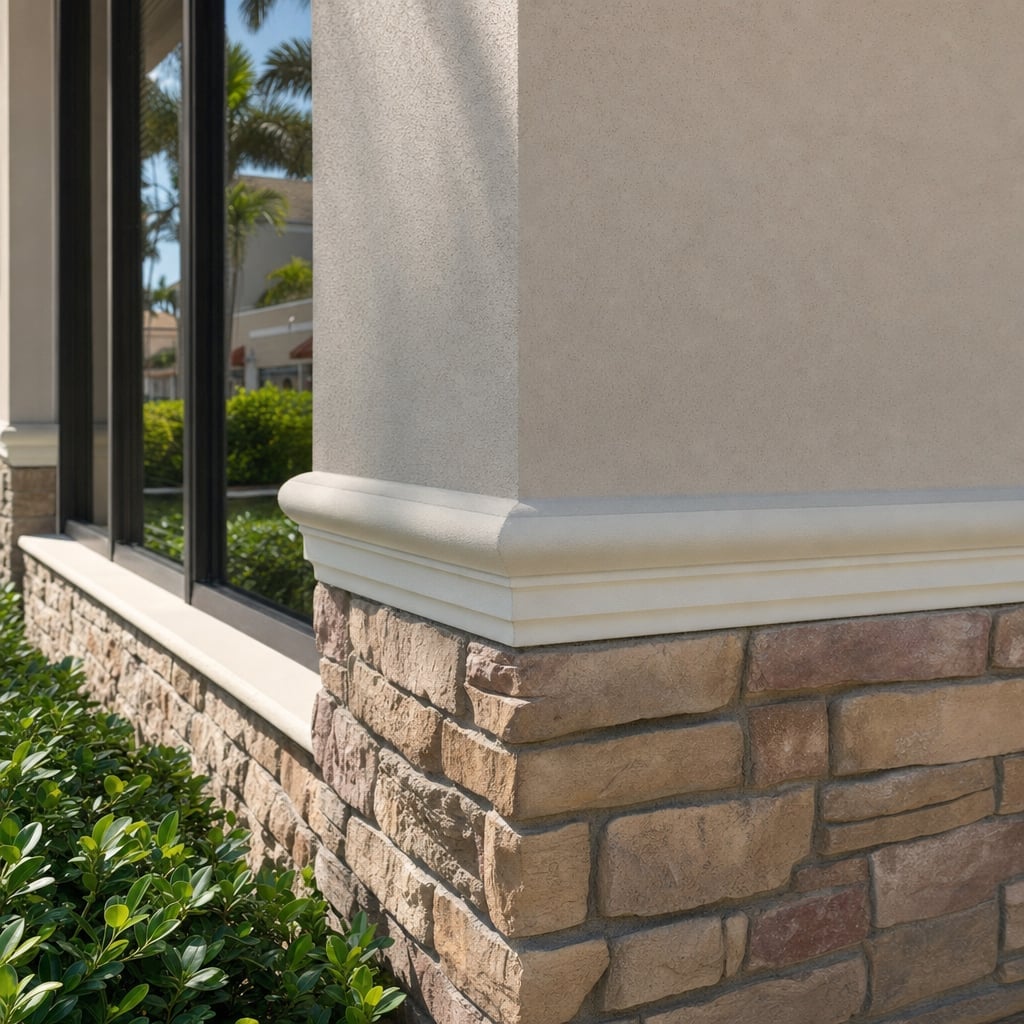 storefront stucco project in Miami