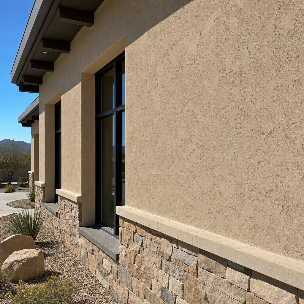 storefront stucco project in Tucson