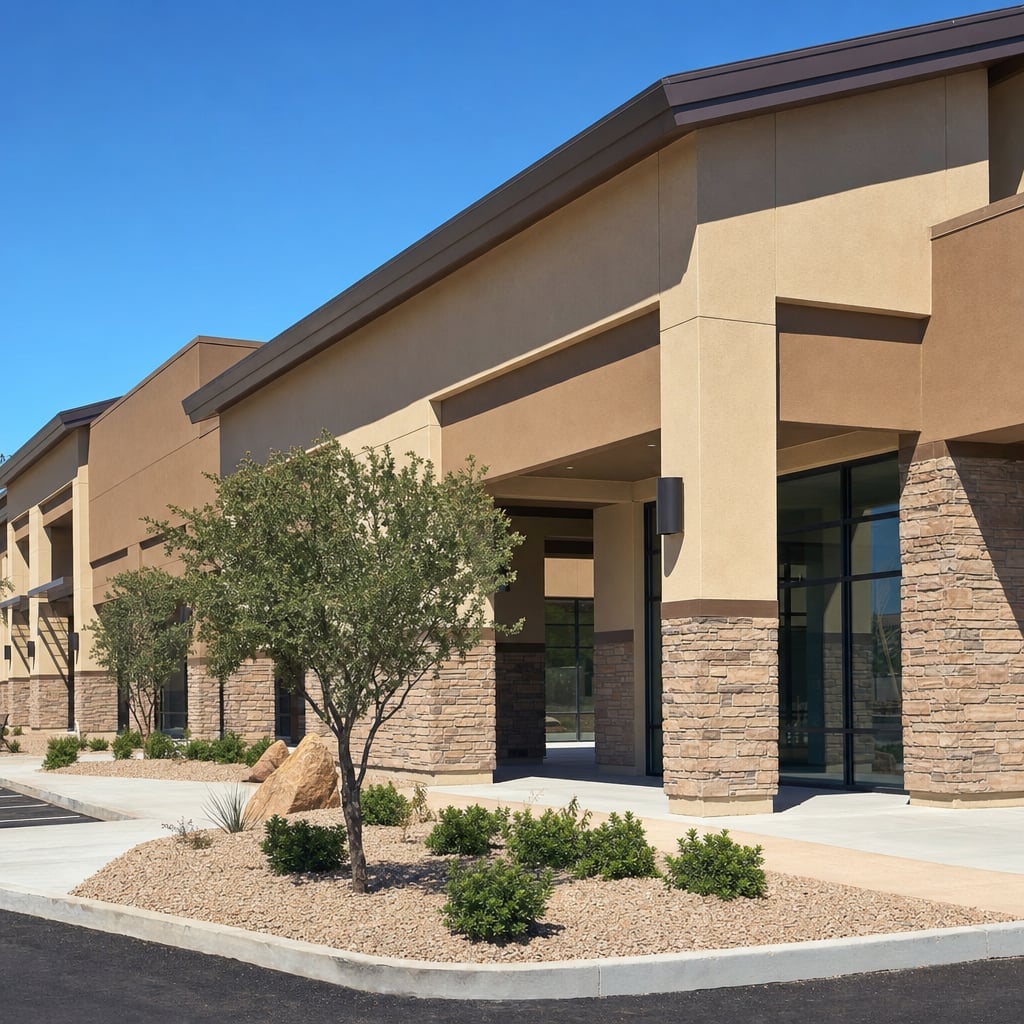storefront stucco project in Tucson