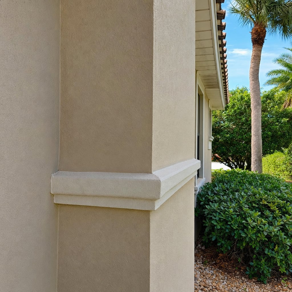 stucco color coat project in Fort Myers
