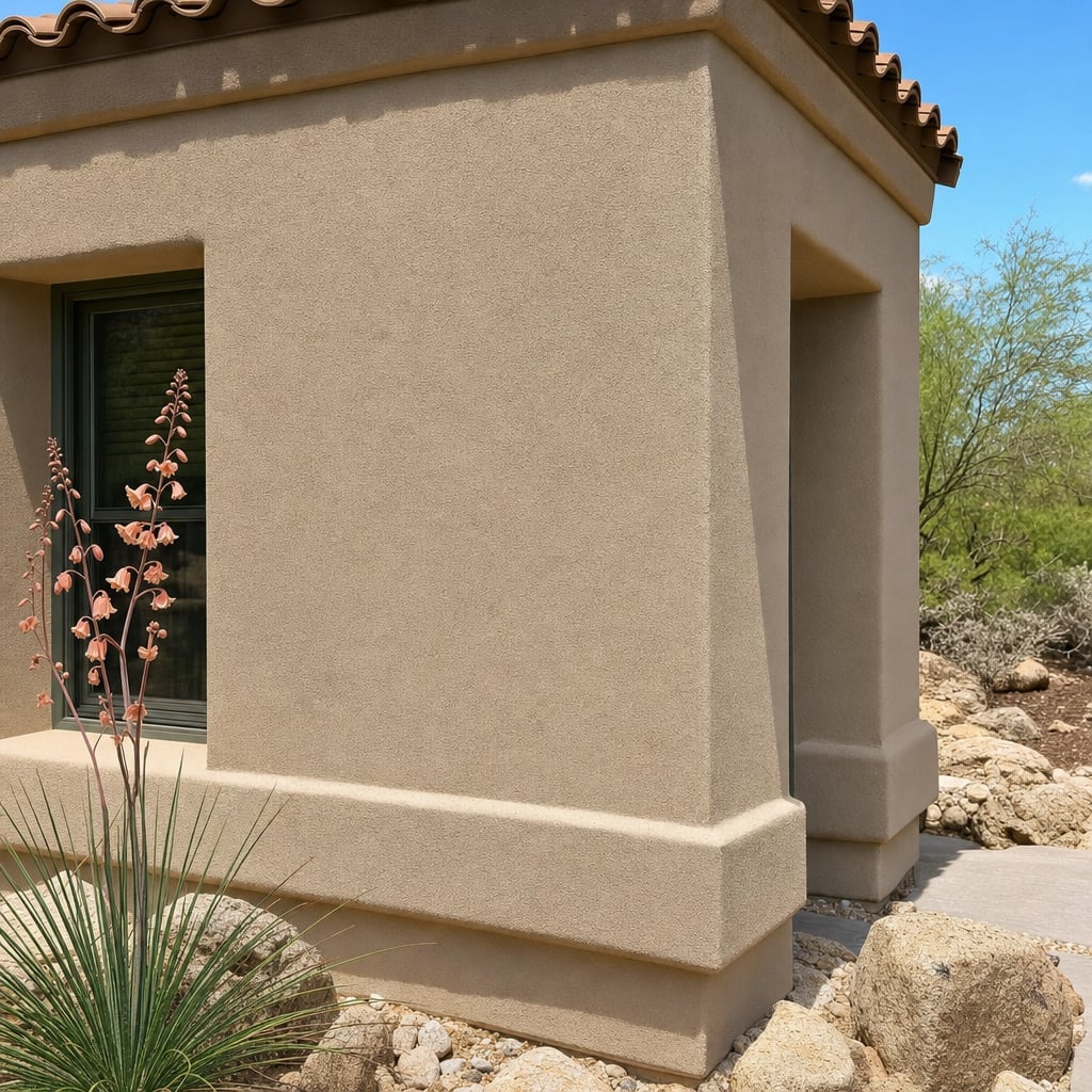 stucco color coat project in Las Vegas
