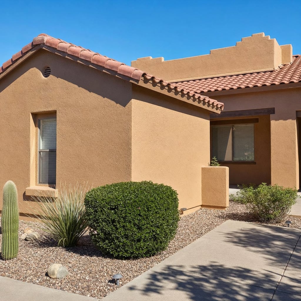 stucco color coat project in Sacramento