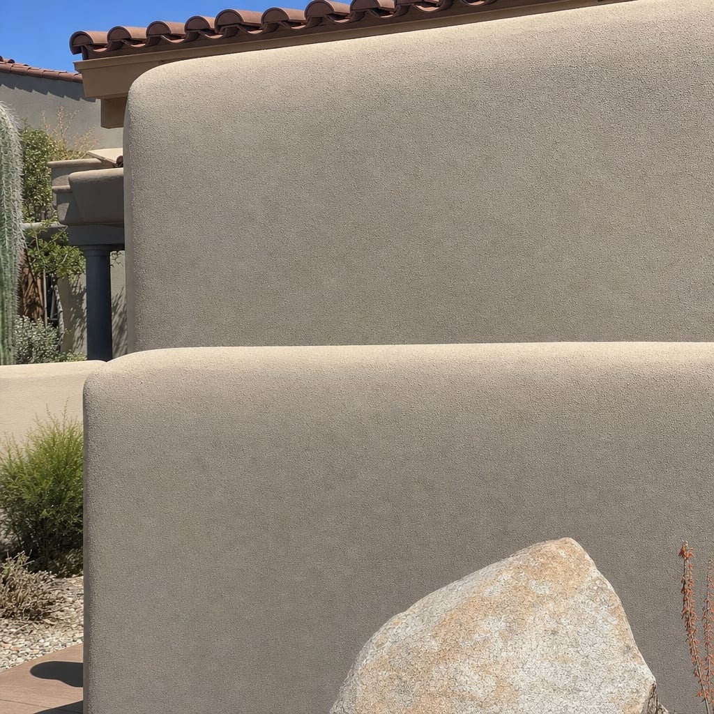 stucco crack repair project in Tucson