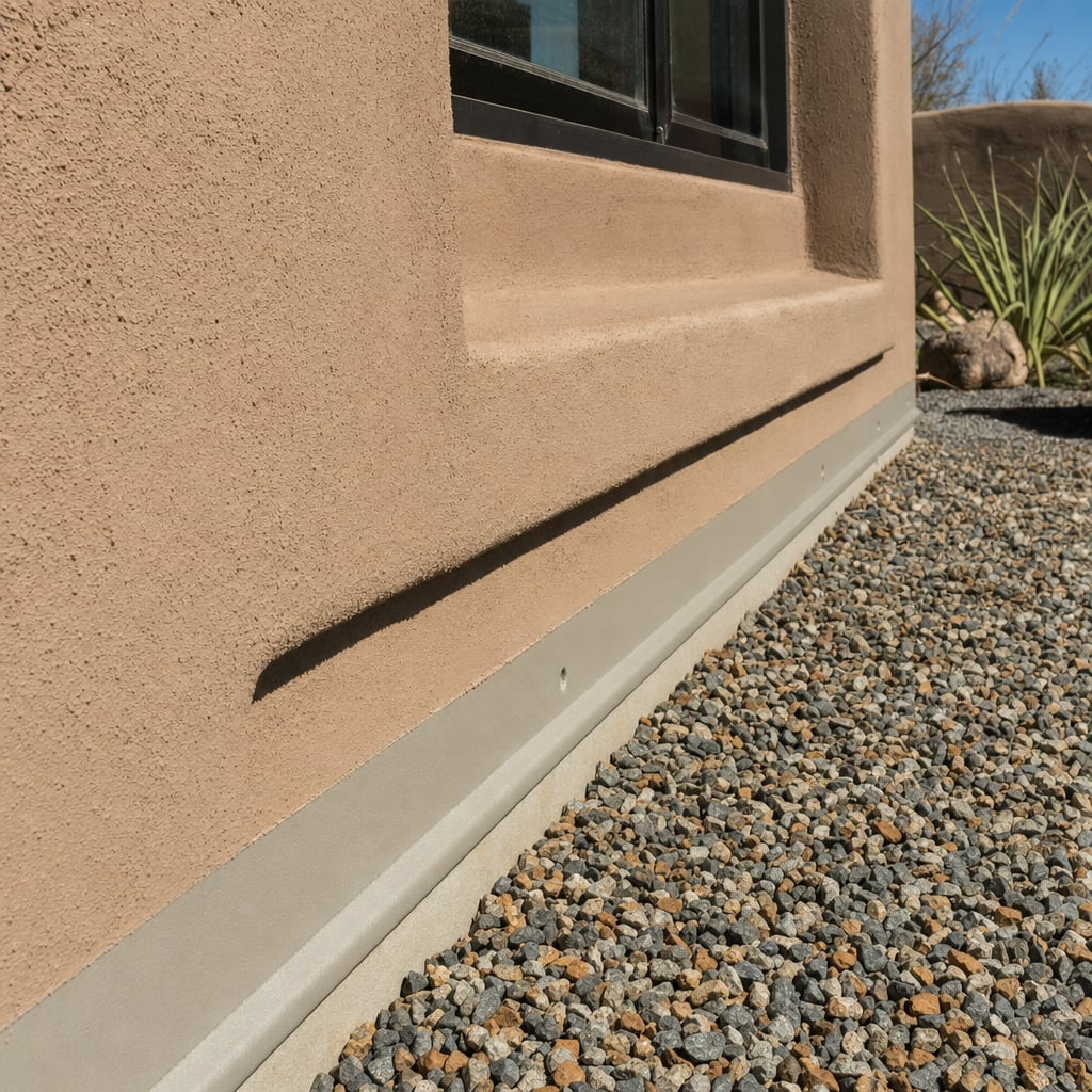 stucco weep screed project in Henderson