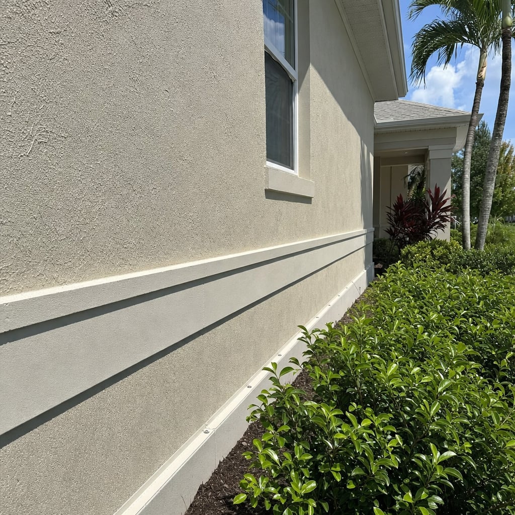 stucco weep screed project in Miami