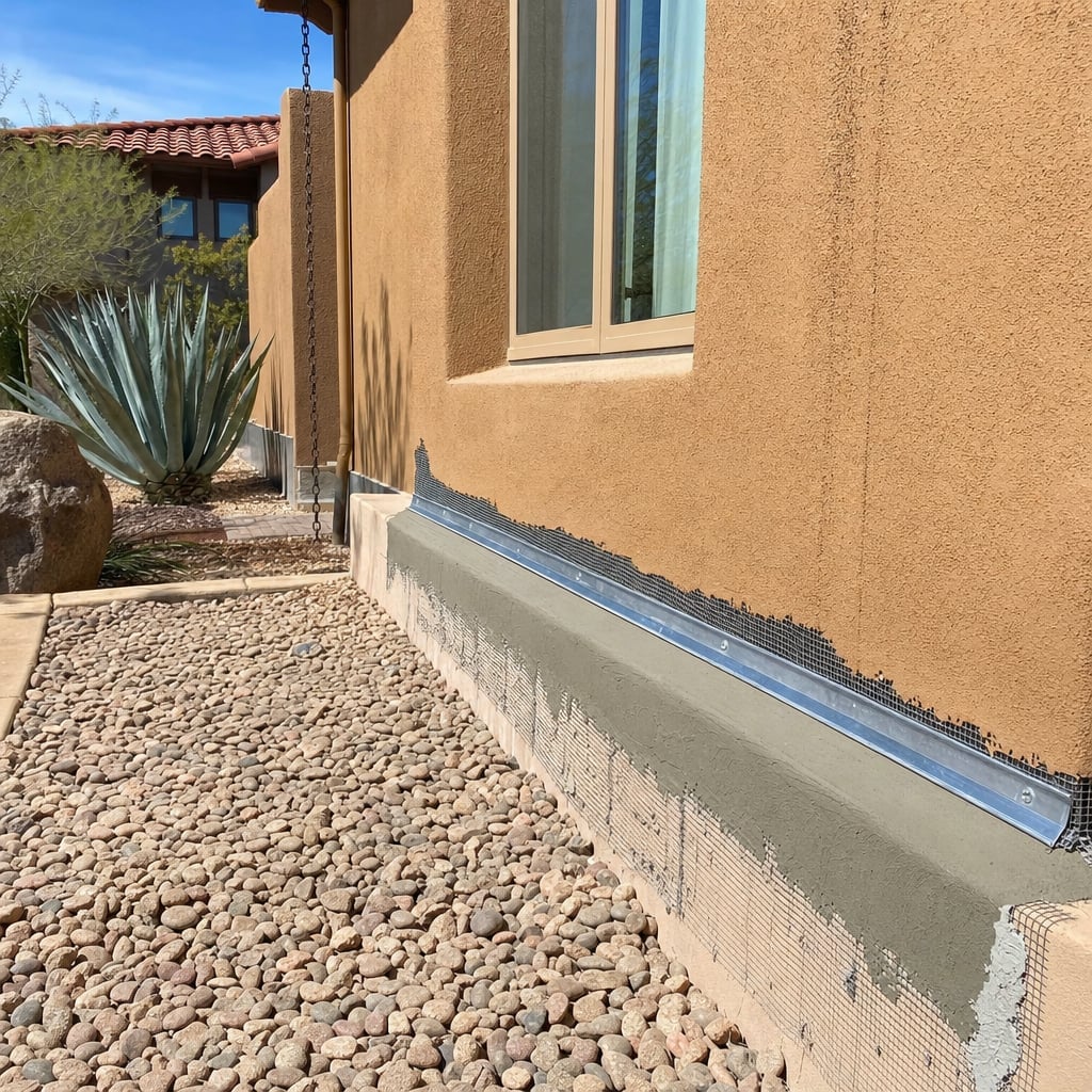 stucco weep screed project in San Jose