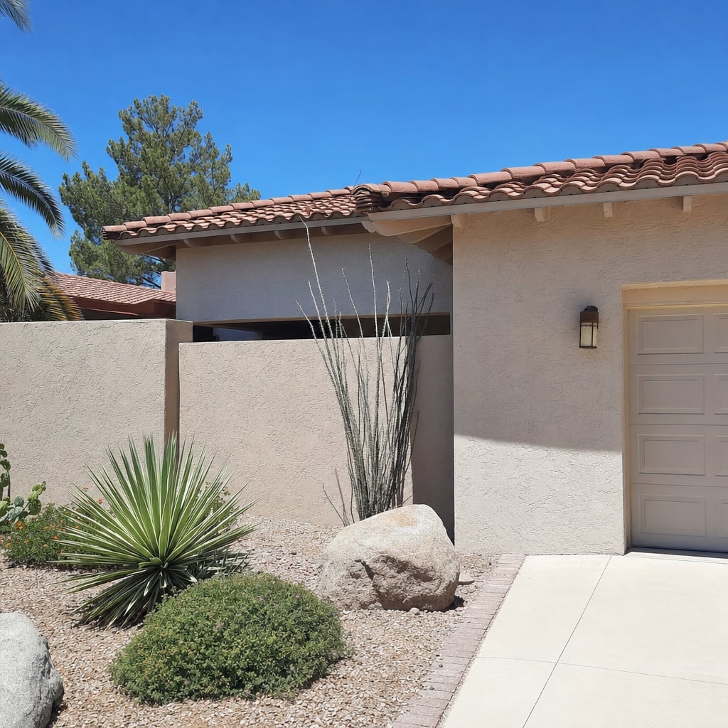 stucco patching project in San Jose