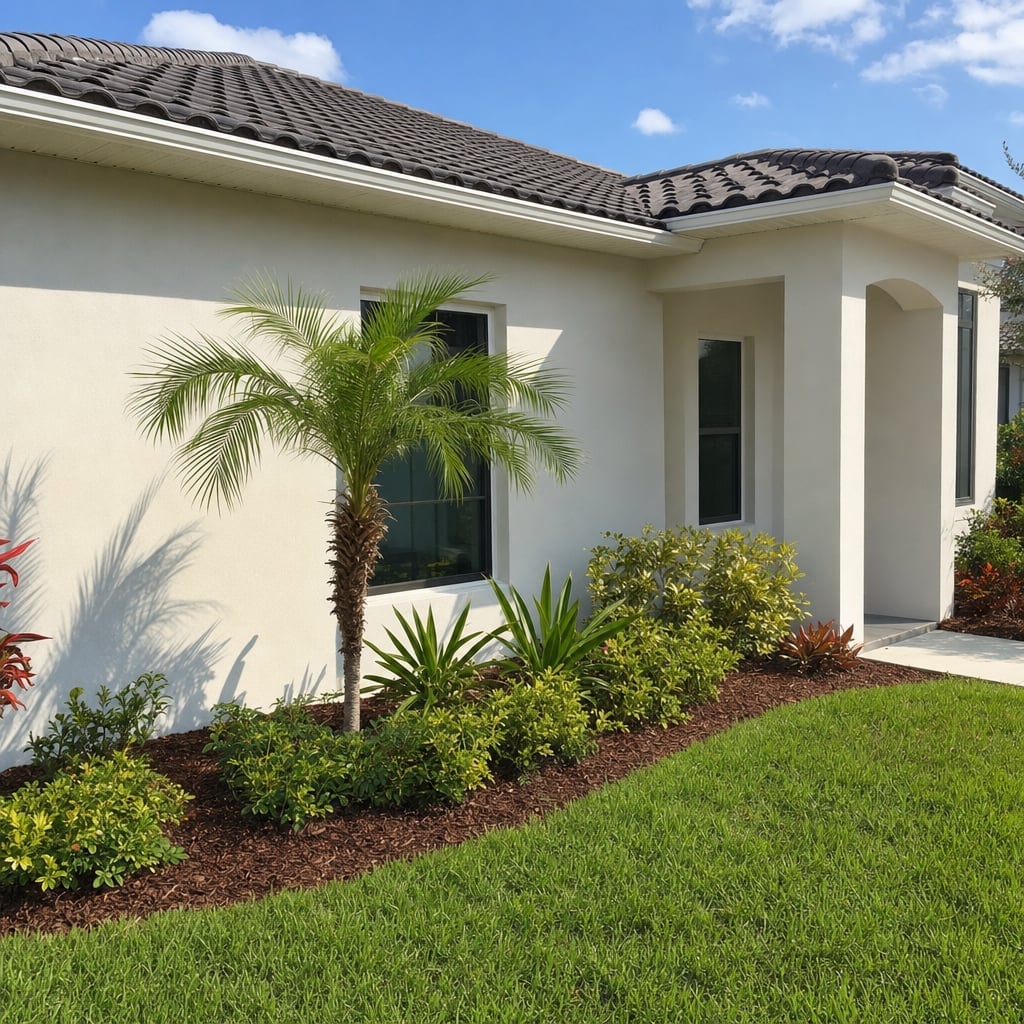 stucco patching project in St. Petersburg