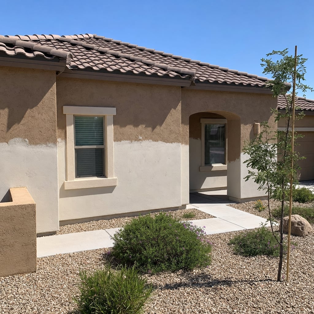 stucco resurfacing project in Las Vegas