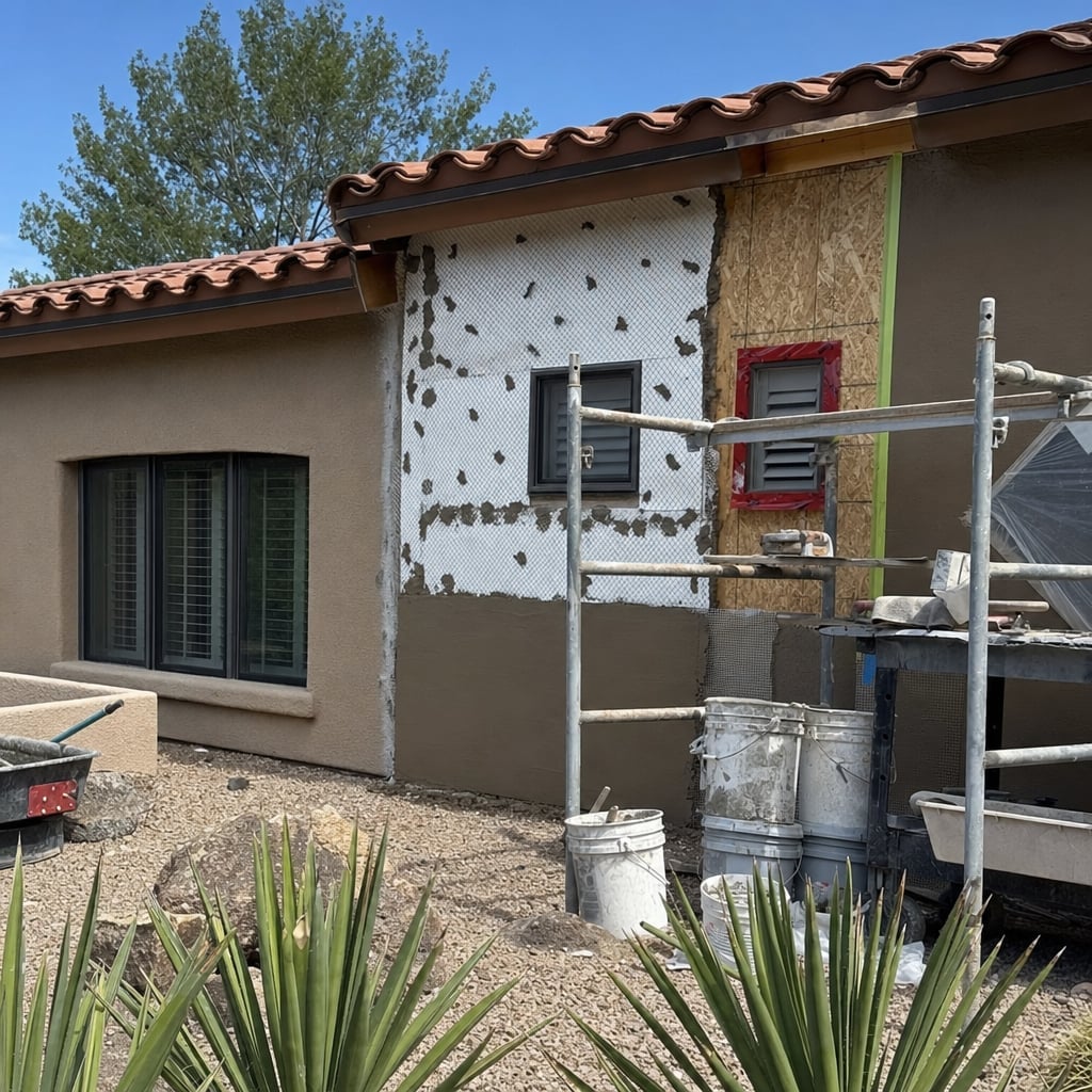 stucco remediation project in Sacramento