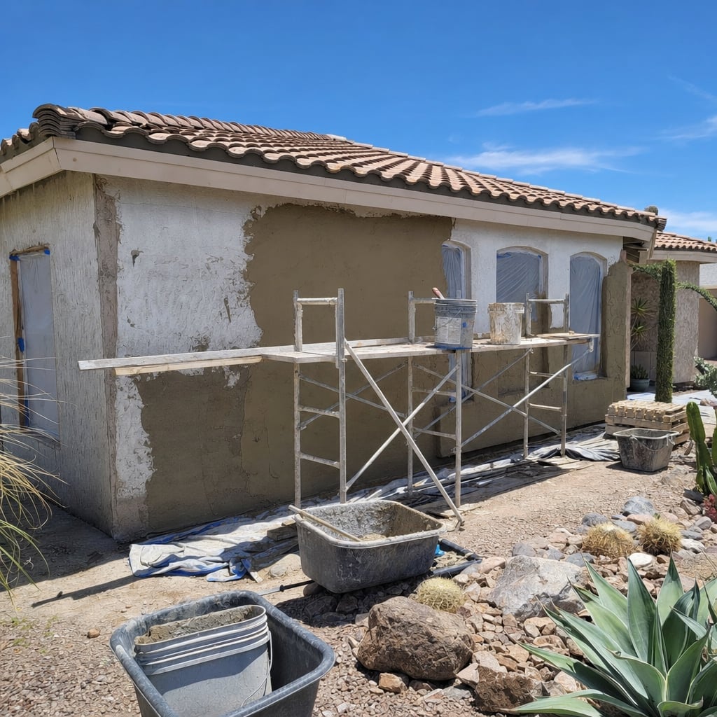 stucco siding project in Sacramento