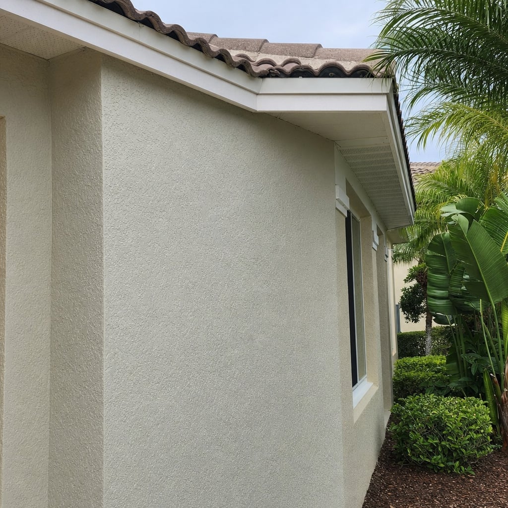 stucco water damage project in Fort Myers