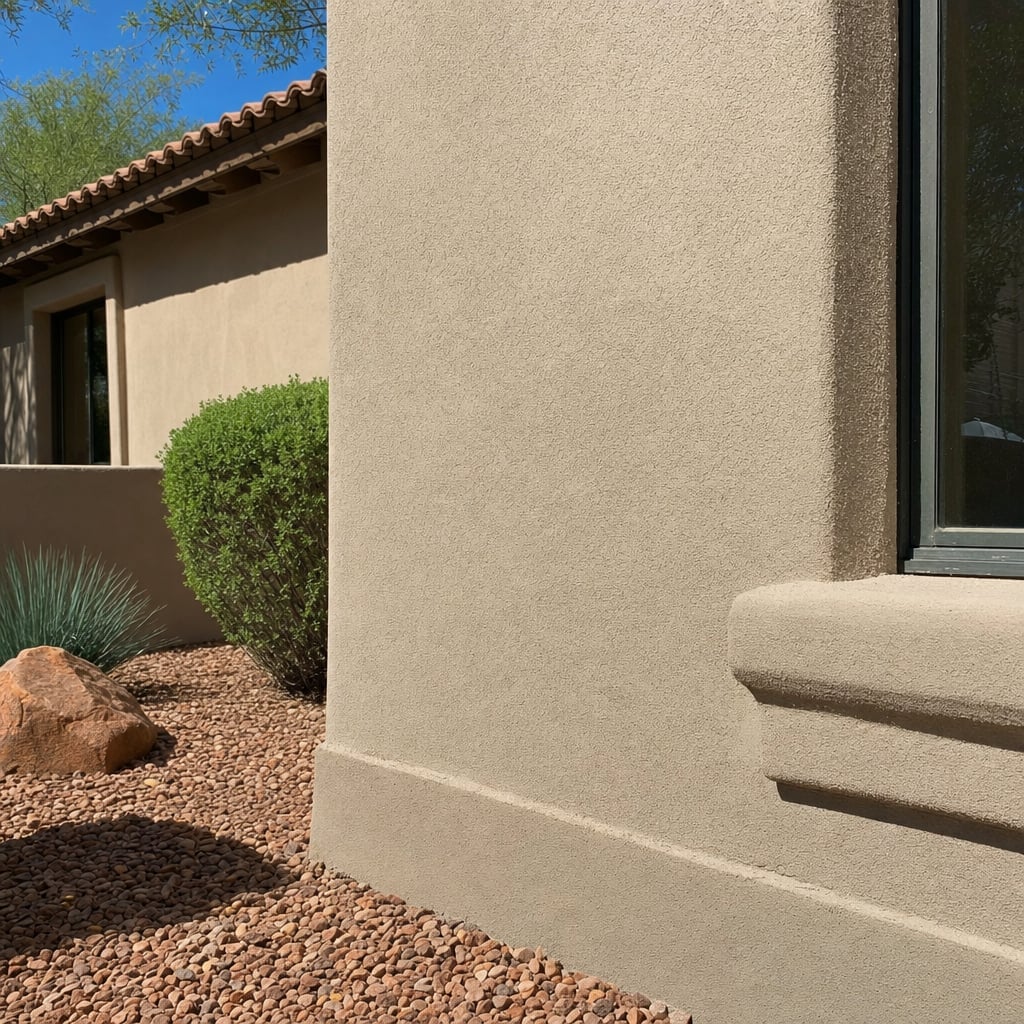 stucco water damage project in Las Vegas