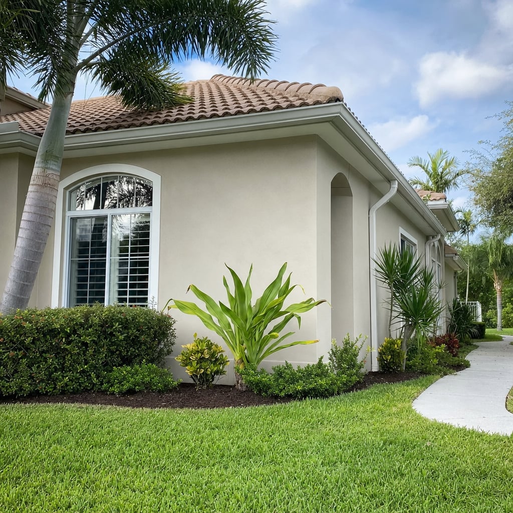 stucco water damage project in St. Petersburg