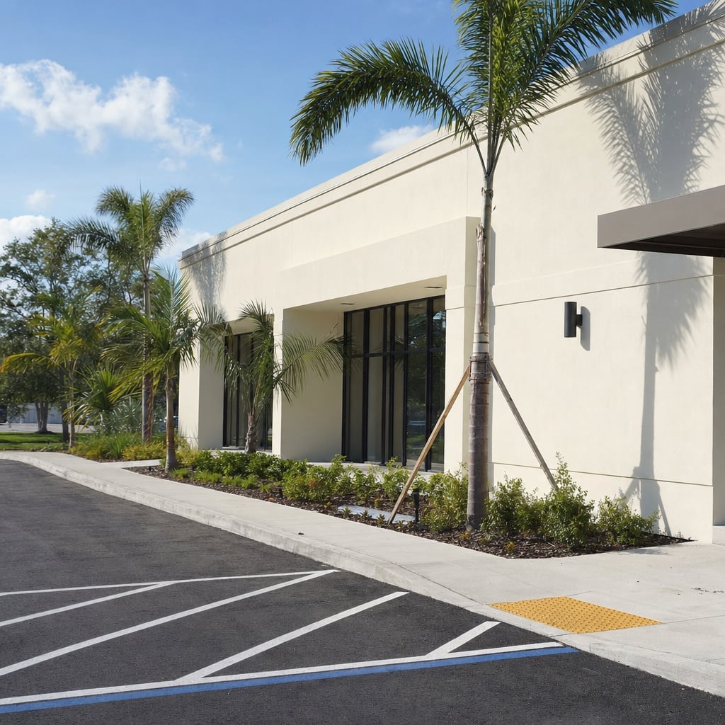 tenant improvement stucco project in Miami