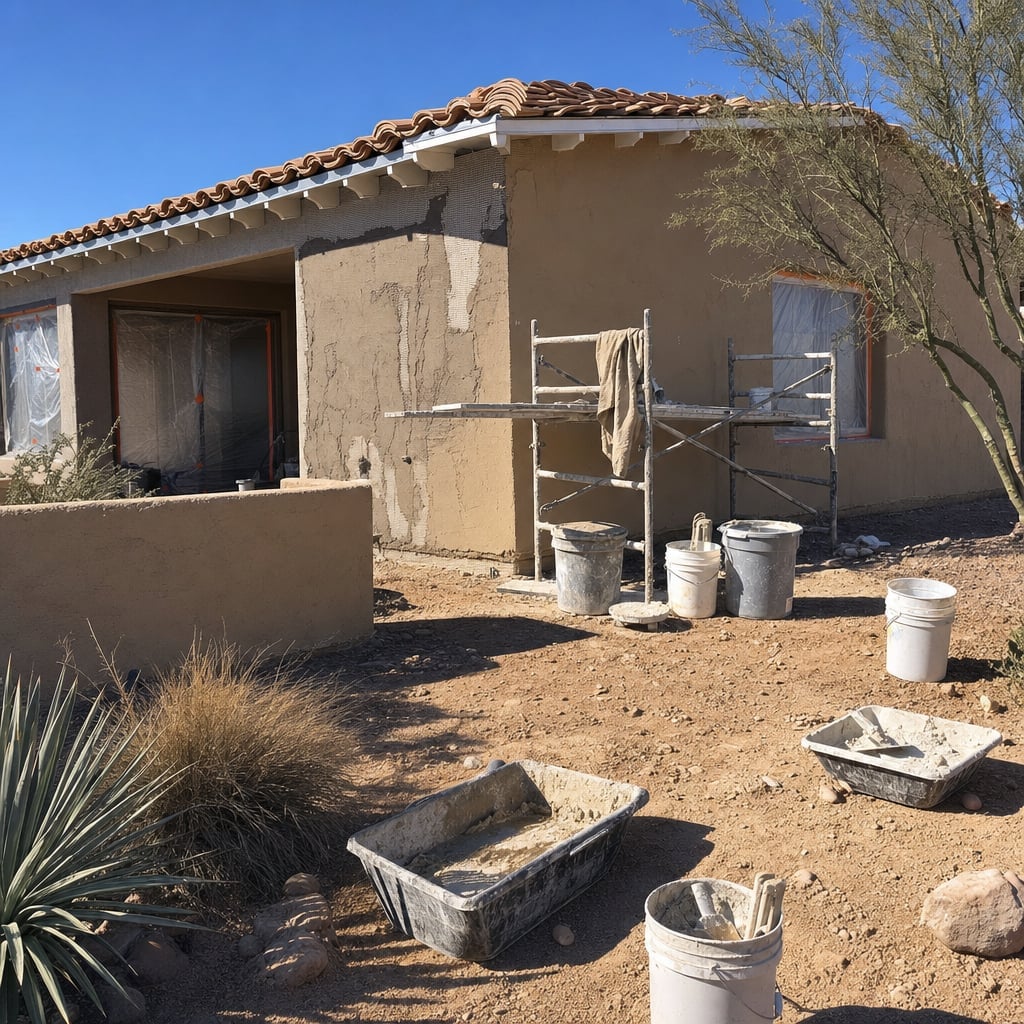traditional stucco project in Sacramento