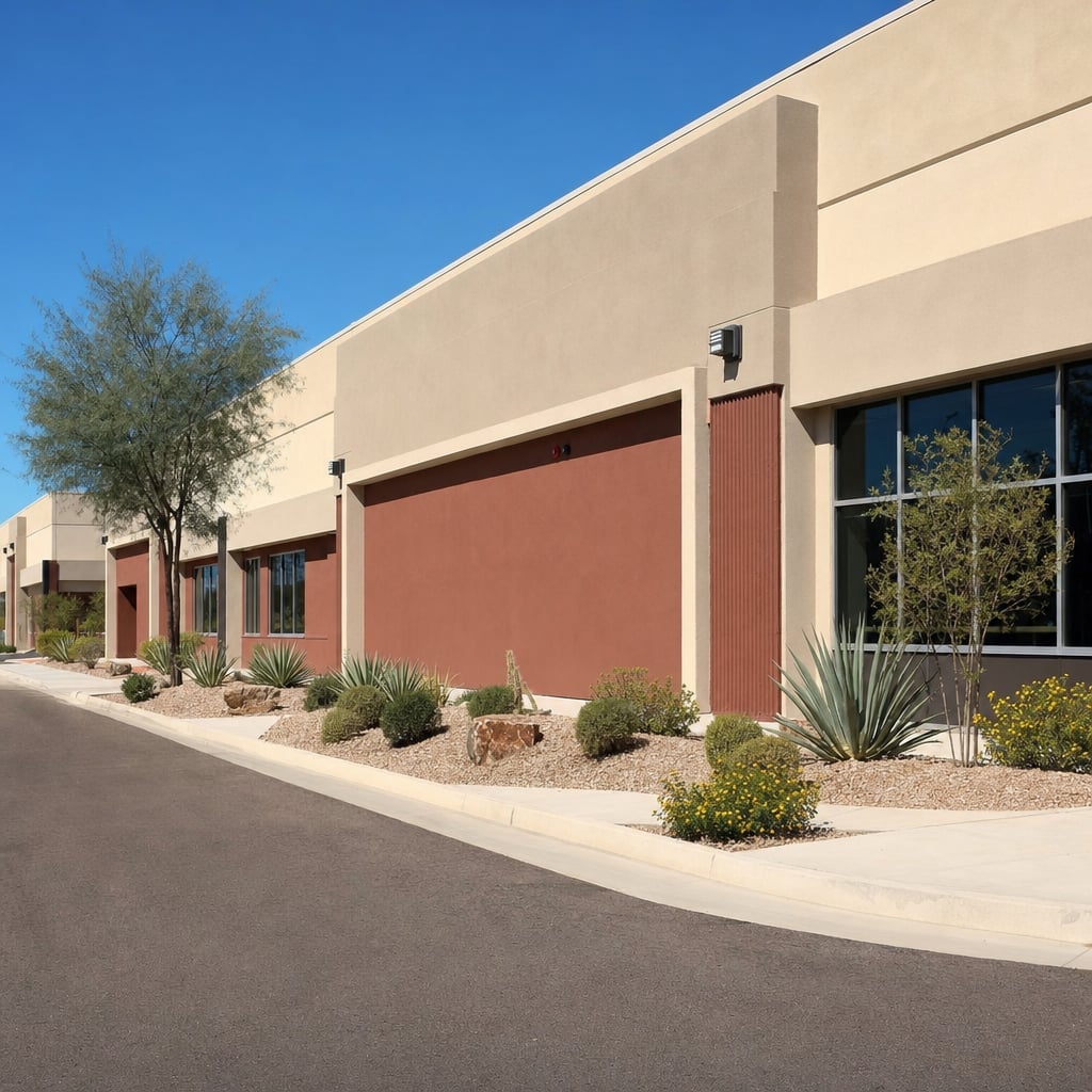 warehouse stucco project in Henderson