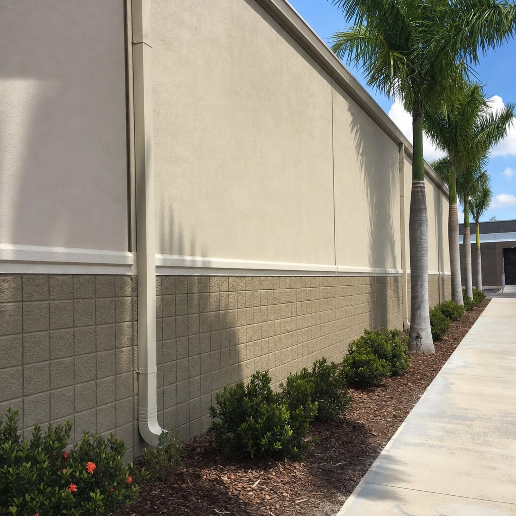 warehouse stucco project in Sarasota
