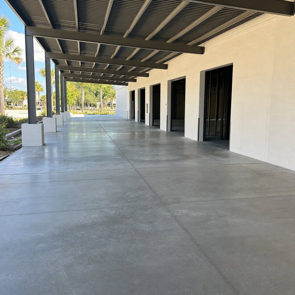 industrial concrete floor project in Fayetteville
