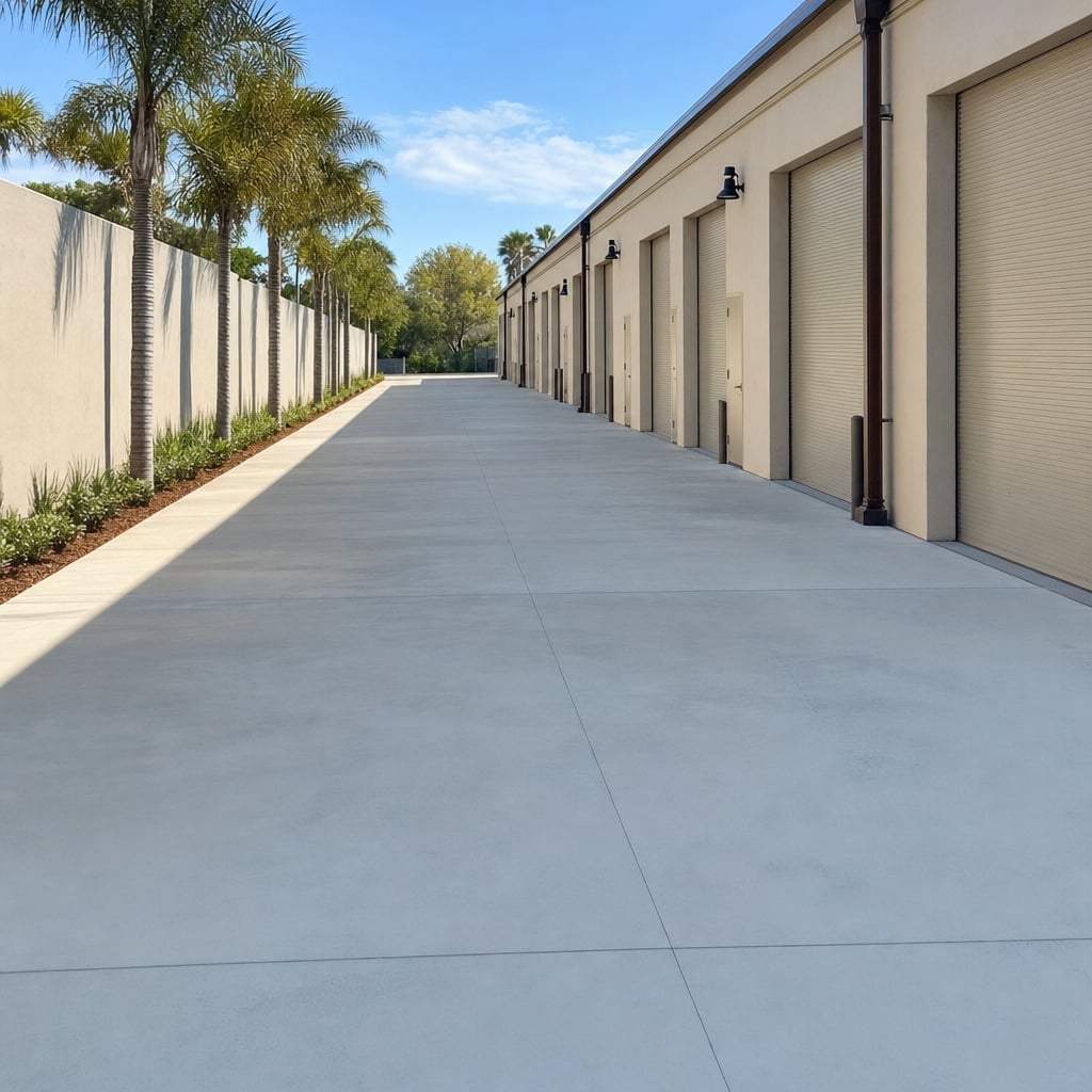 industrial concrete floor project in Fayetteville